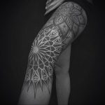 тату мандала на ноге 04.02.2020 №001 -mandala tattoo- tattoo-photo.ru