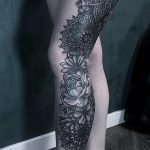 тату мандала на ноге 04.02.2020 №005 -mandala tattoo- tattoo-photo.ru