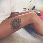 тату мандала на ноге 04.02.2020 №006 -mandala tattoo- tattoo-photo.ru