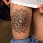 тату мандала на ноге 04.02.2020 №007 -mandala tattoo- tattoo-photo.ru