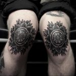 тату мандала на ноге 04.02.2020 №009 -mandala tattoo- tattoo-photo.ru