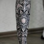 тату мандала на ноге 04.02.2020 №015 -mandala tattoo- tattoo-photo.ru