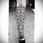 тату мандала на ноге 04.02.2020 №020 -mandala tattoo- tattoo-photo.ru