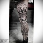 тату мандала на ноге 04.02.2020 №029 -mandala tattoo- tattoo-photo.ru