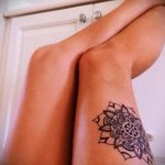 тату мандала на ноге 04.02.2020 №032 -mandala tattoo- tattoo-photo.ru