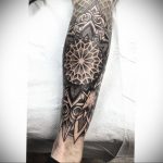 тату мандала на ноге 04.02.2020 №038 -mandala tattoo- tattoo-photo.ru