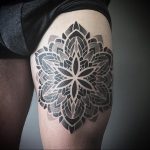 тату мандала на ноге 04.02.2020 №040 -mandala tattoo- tattoo-photo.ru