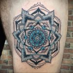 тату мандала на ноге 04.02.2020 №041 -mandala tattoo- tattoo-photo.ru