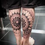 тату мандала на ноге 04.02.2020 №046 -mandala tattoo- tattoo-photo.ru