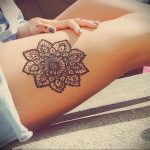 тату мандала на ноге 04.02.2020 №051 -mandala tattoo- tattoo-photo.ru