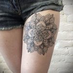 тату мандала на ноге 04.02.2020 №054 -mandala tattoo- tattoo-photo.ru