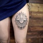 тату мандала на ноге 04.02.2020 №055 -mandala tattoo- tattoo-photo.ru