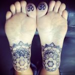 тату мандала на ноге 04.02.2020 №061 -mandala tattoo- tattoo-photo.ru