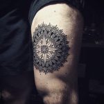 тату мандала на ноге 04.02.2020 №067 -mandala tattoo- tattoo-photo.ru