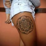 тату мандала на ноге 04.02.2020 №071 -mandala tattoo- tattoo-photo.ru