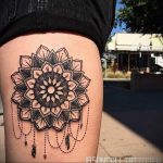 тату мандала на ноге 04.02.2020 №072 -mandala tattoo- tattoo-photo.ru