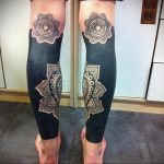 тату мандала на ноге 04.02.2020 №077 -mandala tattoo- tattoo-photo.ru