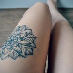 тату мандала на ноге 04.02.2020 №080 -mandala tattoo- tattoo-photo.ru