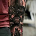 тату противогаз 15.01.2020 №005 -gas mask tattoo- tattoo-photo.ru_2