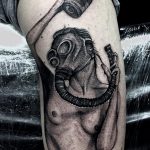 тату противогаз 15.01.2020 №006 -gas mask tattoo- tattoo-photo.ru_2