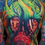 тату противогаз 15.01.2020 №028 -gas mask tattoo- tattoo-photo.ru_2