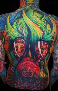 тату противогаз 15.01.2020 №028 -gas mask tattoo- tattoo-photo.ru_2