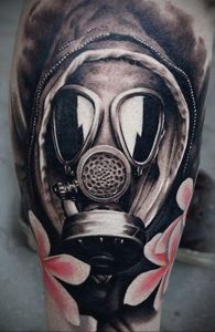 тату противогаз 15.01.2020 №036 -gas mask tattoo- tattoo-photo.ru_2