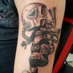 тату противогаз 15.01.2020 №037 -gas mask tattoo- tattoo-photo.ru_2