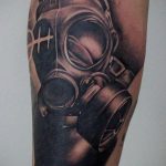 тату противогаз 15.01.2020 №038 -gas mask tattoo- tattoo-photo.ru_2