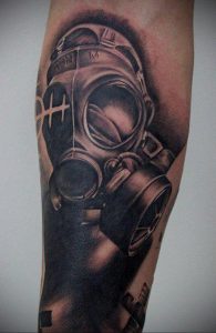 тату противогаз 15.01.2020 №038 -gas mask tattoo- tattoo-photo.ru_2