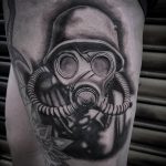 тату противогаз 15.01.2020 №043 -gas mask tattoo- tattoo-photo.ru_2