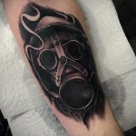 тату противогаз 15.01.2020 №044 -gas mask tattoo- tattoo-photo.ru_2