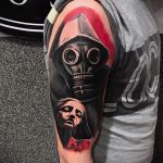 тату противогаз 15.01.2020 №053 -gas mask tattoo- tattoo-photo.ru_2