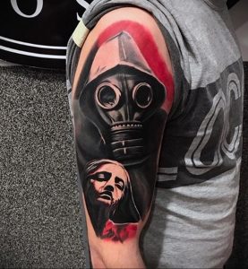 тату противогаз 15.01.2020 №053 -gas mask tattoo- tattoo-photo.ru_2