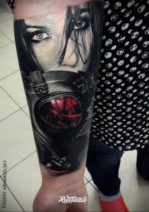 тату противогаз 15.01.2020 №061 -gas mask tattoo- tattoo-photo.ru_2