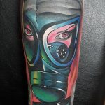 тату противогаз 15.01.2020 №062 -gas mask tattoo- tattoo-photo.ru_2