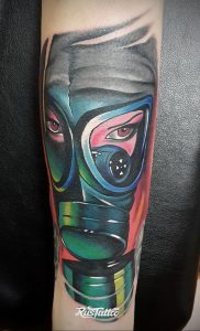 тату противогаз 15.01.2020 №062 -gas mask tattoo- tattoo-photo.ru_2