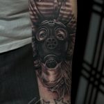 тату противогаз 15.01.2020 №071 -gas mask tattoo- tattoo-photo.ru_2