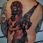 тату противогаз 15.01.2020 №079 -gas mask tattoo- tattoo-photo.ru_2