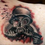 тату противогаз 15.01.2020 №084 -gas mask tattoo- tattoo-photo.ru_2