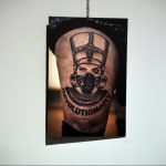 тату противогаз 15.01.2020 №086 -gas mask tattoo- tattoo-photo.ru