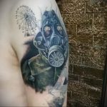 тату противогаз 15.01.2020 №088 -gas mask tattoo- tattoo-photo.ru_2