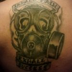 тату противогаз 15.01.2020 №098 -gas mask tattoo- tattoo-photo.ru