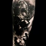 тату противогаз 15.01.2020 №113 -gas mask tattoo- tattoo-photo.ru