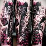 тату противогаз 15.01.2020 №115 -gas mask tattoo- tattoo-photo.ru