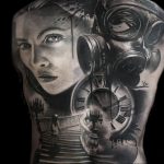 тату противогаз 15.01.2020 №118 -gas mask tattoo- tattoo-photo.ru