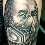 тату противогаз 15.01.2020 №126 -gas mask tattoo- tattoo-photo.ru