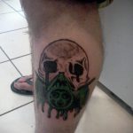 тату противогаз 15.01.2020 №127 -gas mask tattoo- tattoo-photo.ru