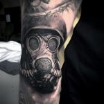 тату противогаз 15.01.2020 №129 -gas mask tattoo- tattoo-photo.ru