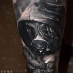 тату противогаз 15.01.2020 №133 -gas mask tattoo- tattoo-photo.ru